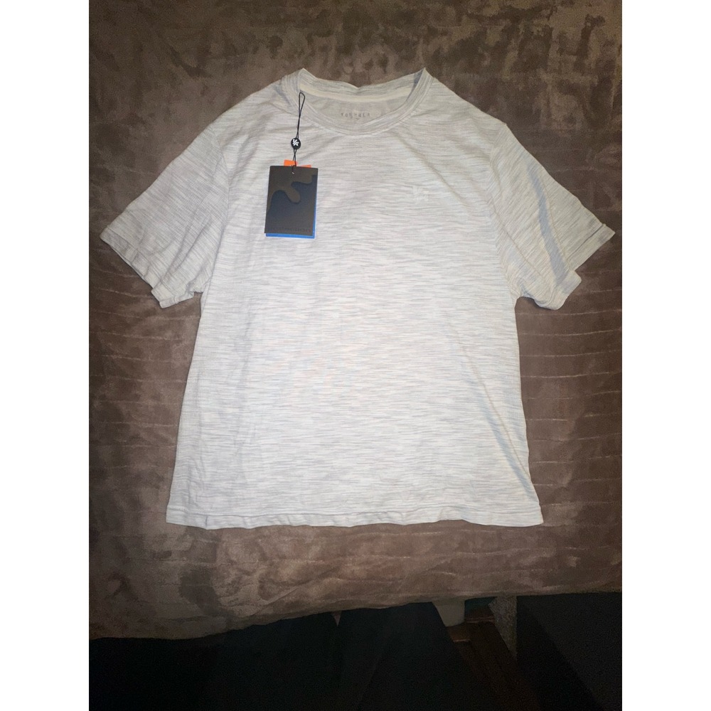 YoungLA Mens Hydrocool Space Dye Performance T-Shirt Grey XL 443